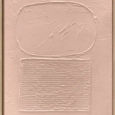 3D wanddecoratie Japandi 50x70cm terracotta. Set van 6