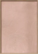 3D wanddecoratie Japandi 50x70cm terracotta. Set van 62