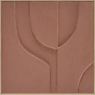 3D wanddecoratie Japandi 80x80cm Organisch mocha mouse