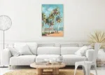 Canvas incl. lijst 80x120cm Handgeschilderd 'Dried-up'