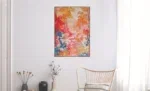 Back to products Canvas incl. lijst 80x120cm Handgeschilderd ‘Rood bos’