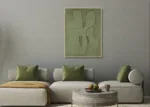 Canvas Schilderij 3d groen