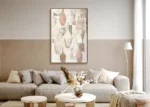 Canvas Schilderij Vasen met Beige tinten