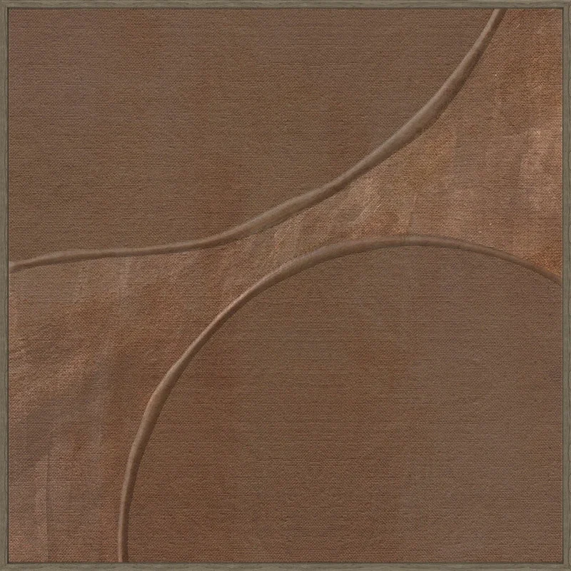 Canvas Schilderij incl. lijst 60x60cm Handgeschilderd 'Bruin' Canvas Schilderij incl. lijst 60x60cm Handgeschilderd 'Bruin'