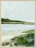 Canvas Schilderij incl. lijst 60x80cm Handgeschilderd 'Rivier'