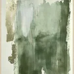 Canvas Schilderij incl. lijst 60x80cm Handgeschilderd 'Verfstrepen verticaal'