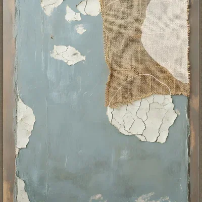 Canvas Schilderij incl. lijst 60x80cm Handgeschilderd 'Wolken'