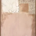 Canvas Schilderij incl. lijst 80x120cm Handgeschilderd 'Lichte vlakken'