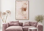 Canvas Schilderij met Rode tinten
