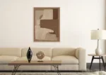 Canvas Schilderij met bruine tinten