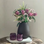 Complete decoratie salontafel set bruin aubergine