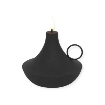 Countryfield LED Kaars Blaker L zwart-L12B12H13CM