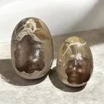 Decoratie egg - colmore mixed taupe.