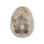 Decoratie ei egg beige taupe - 12 x 15 cm