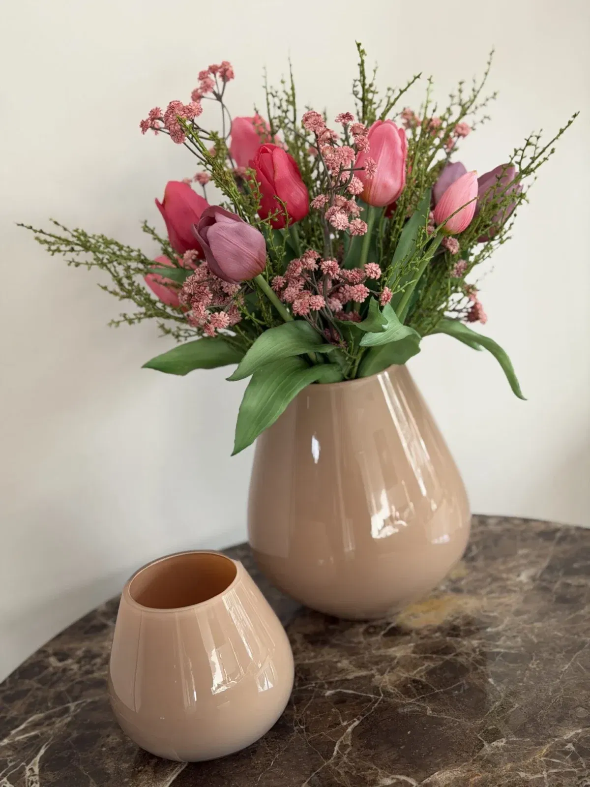 Decoroatie set met kunst tulpen die net echt zijn