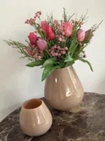 Decoroatie set met kunst tulpen die net echt zijn