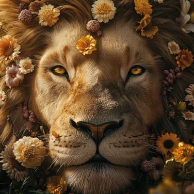 Glasschilderij 160x110cm Artistieke mannetjes leeuw