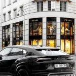 Glasschilderij 80x120cm Lamborghini voor winkel