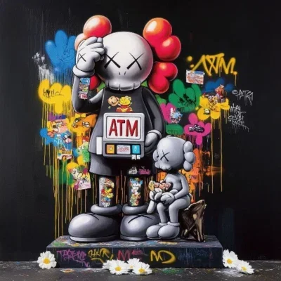 Glasschilderij 80x80cm ATM
