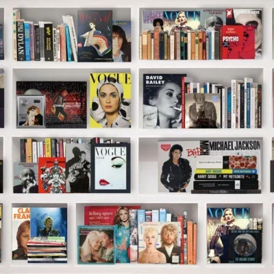 Glasschilderij met 3D reliëf 120x80cm Boekenkast