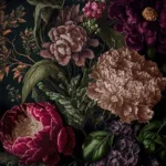 Glasschilderij met 3D reliëf 160x110cm Veldboeket