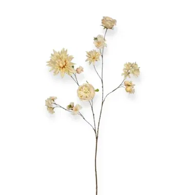 Losse zijden bloem Classy Nude 110 cm