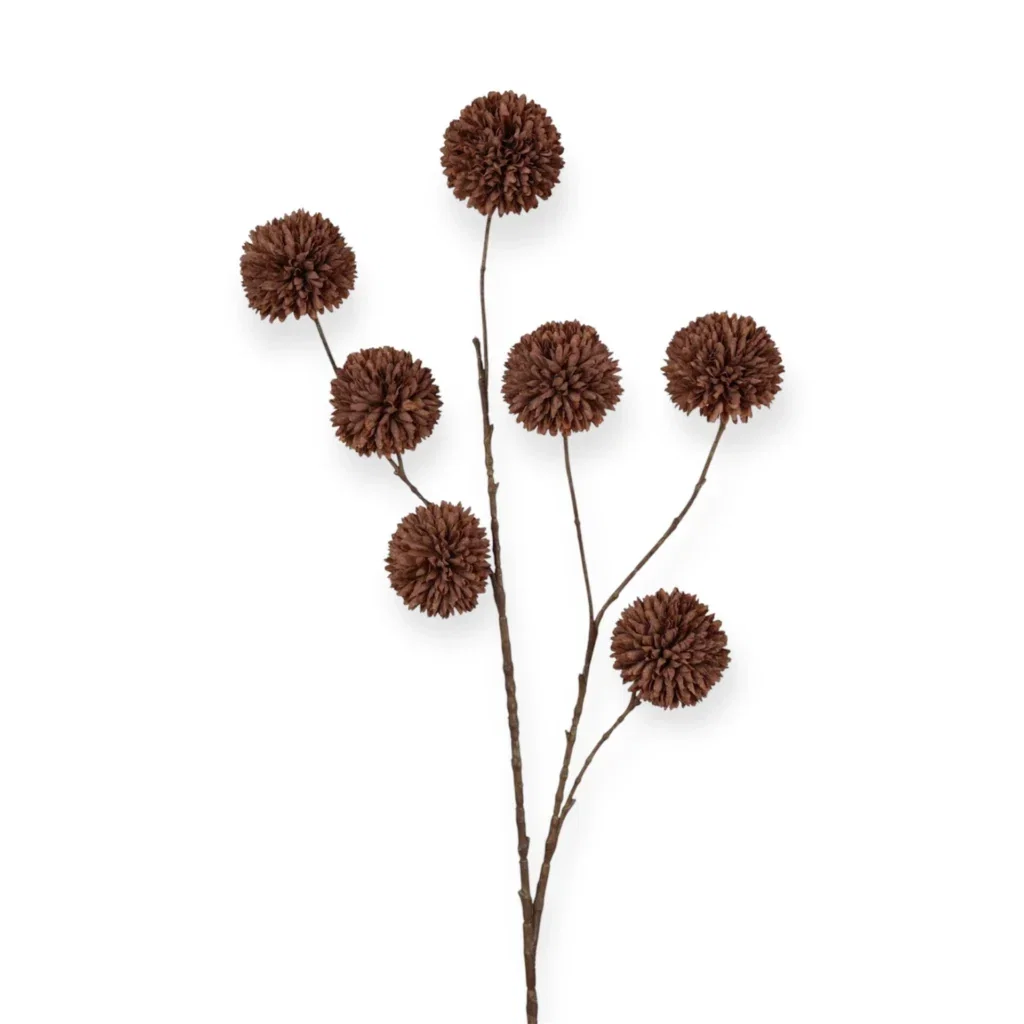 Pom Pom kunsttak bruin coffee - 98cm