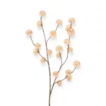 Pom Pom zijden tak creme beige - 100 cm