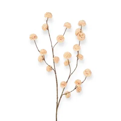 Pom Pom zijden tak creme beige - 100 cm