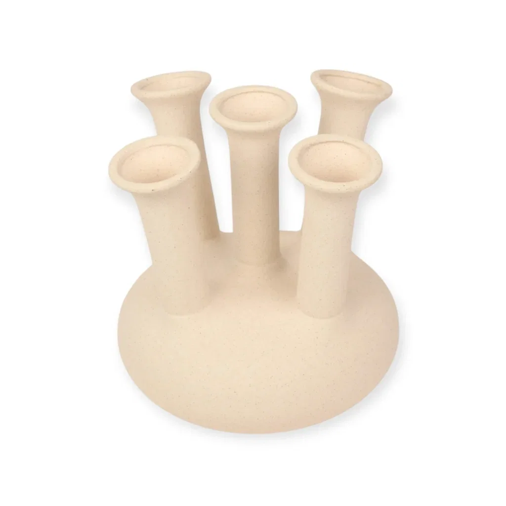 Toetervaas beige sand 23.5 x 25.5 cm