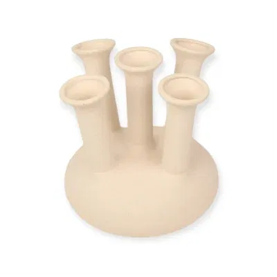 Toetervaas beige sand 23.5 x 25.5 cm