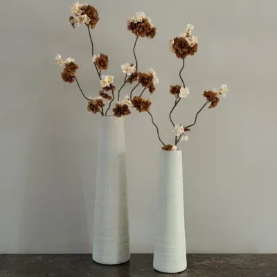 Vensterbank decoratie set japandi beige + bloesemtakken beige bruin