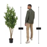 Kunstplant Eucalyptusboom Groen - Afbeelding 3