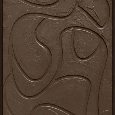 3D wanddecoratie 50x70cm bruin 2