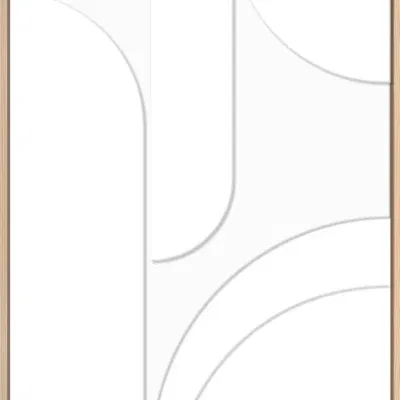 3D wanddecoratie Japandi 50x70cm wit 1