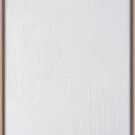 3D wanddecoratie 50x70cm wit. Set van 6