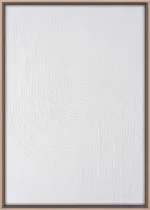3D wanddecoratie 50x70cm wit. Set van 6