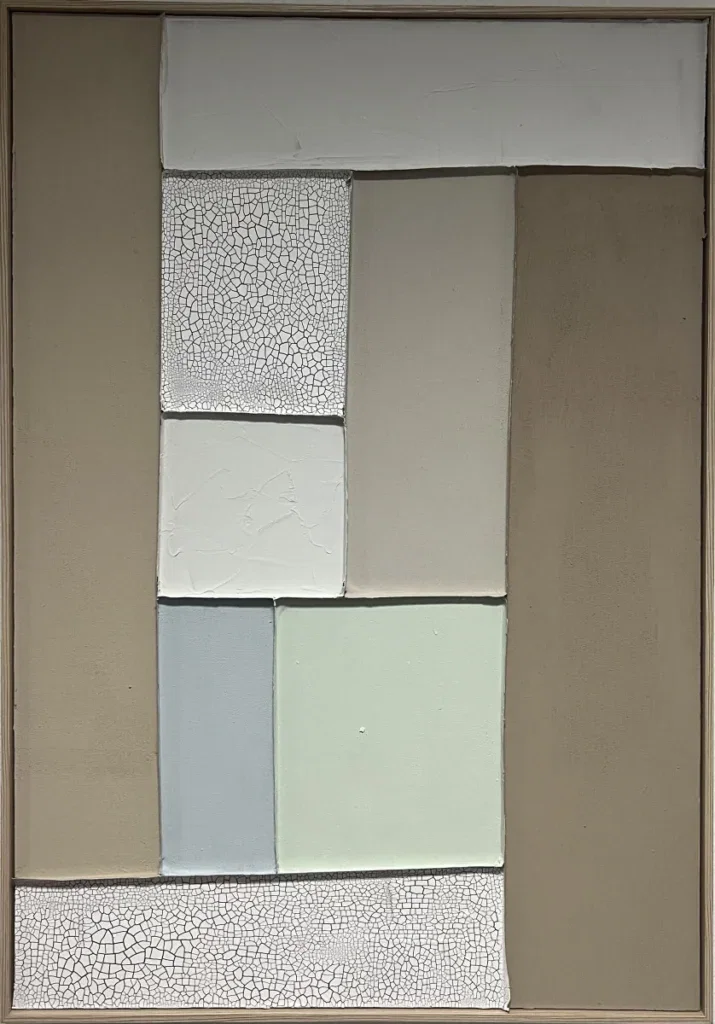 3D wanddecoratie 70x100cm 'Gewoven vlakken 1'