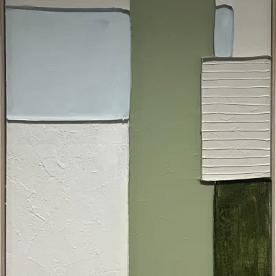 3D wanddecoratie 70x100cm 'Gewoven vlakken 3'
