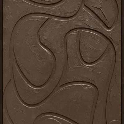 3D wanddecoratie 70x100cm bruin 2