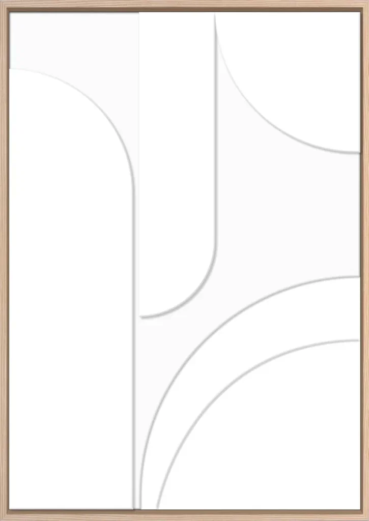 3D wanddecoratie 70x100cm wit 1