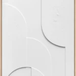 3D wanddecoratie 70x100cm wit 2