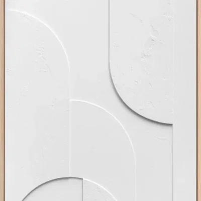 3D wanddecoratie 70x100cm wit 2