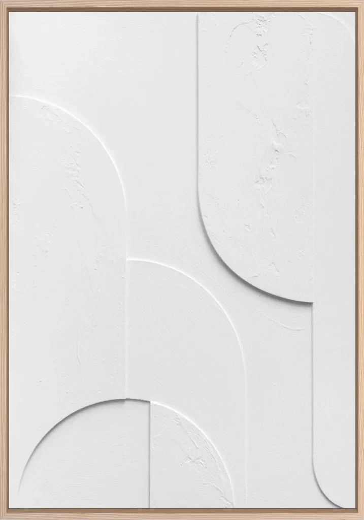 3D wanddecoratie 70x100cm wit 2