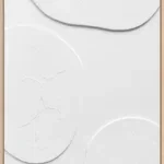 3D wanddecoratie 70x100cm wit 3