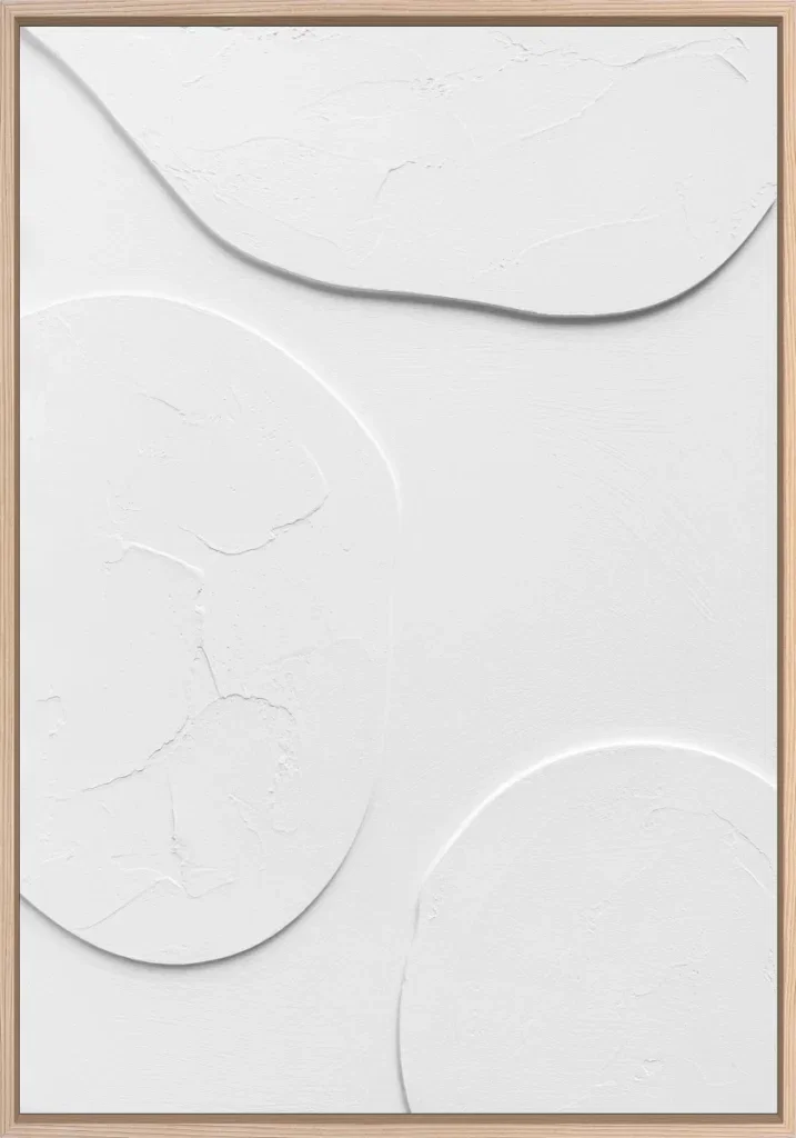 3D wanddecoratie 70x100cm wit 3