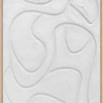 3D wanddecoratie 70x100cm wit 5