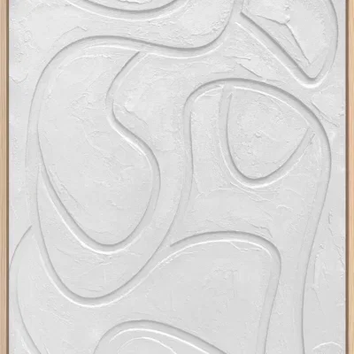 3D wanddecoratie 70x100cm wit 5