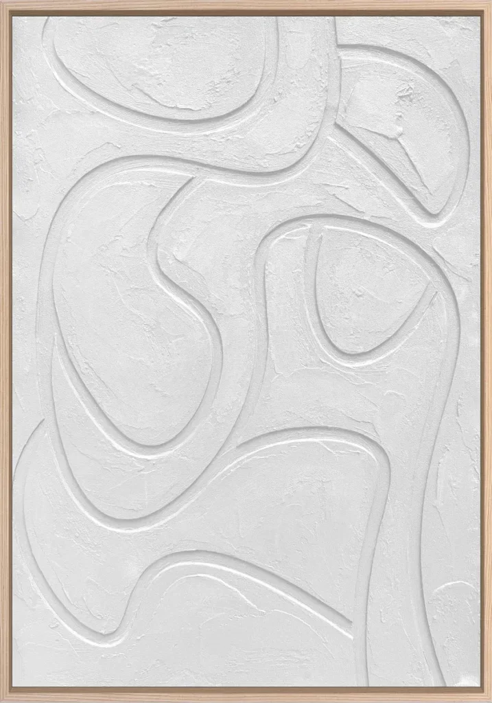 3D wanddecoratie 70x100cm wit 5