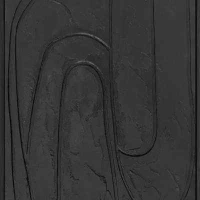 3D wanddecoratie 70x100cm zwart 1